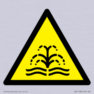 W516 Warning: fountain/water plume